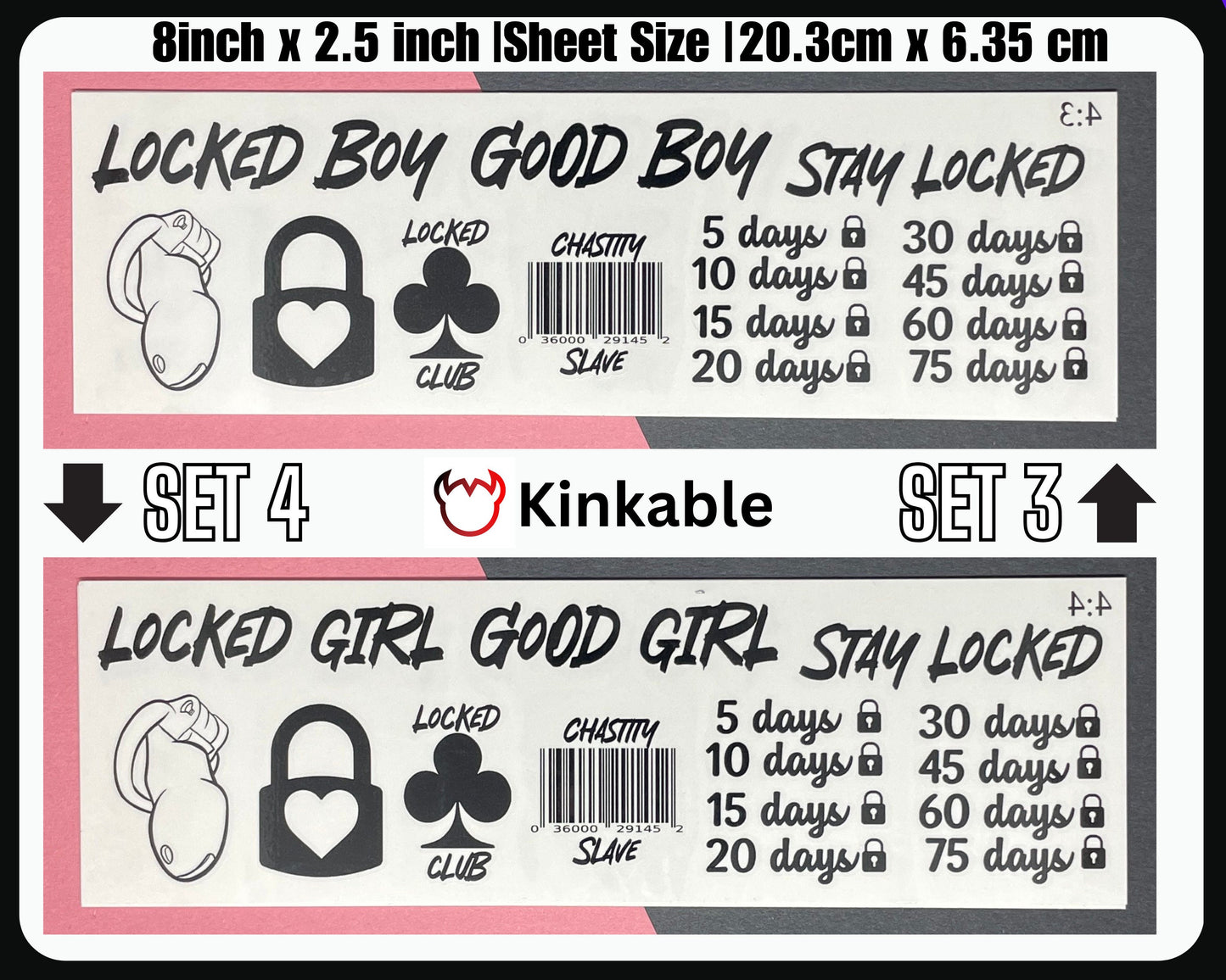 Chastity & Sissy Temporary Tattoos | Series 4