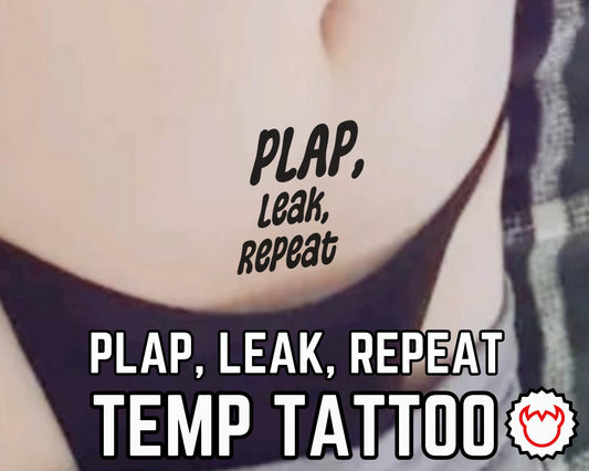 Plap Leak Repeat Tattoos | Chastity and Sissy Tattoos Bdsm Locked Boy Locked Sissy Sissy Chastity Cage Sexy Temporary Tattoo Kinkabl