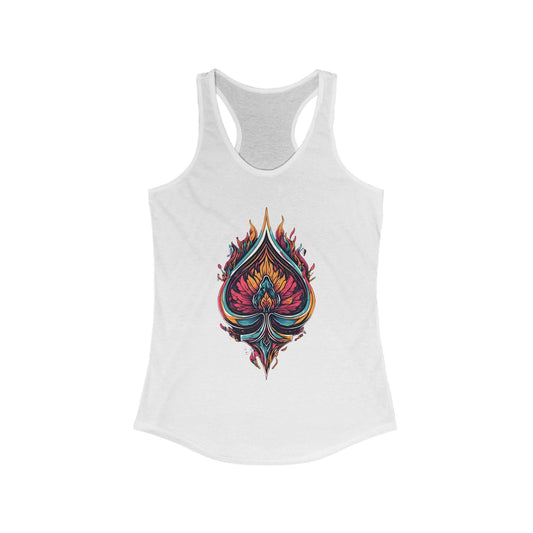 Queen of Spades Flame Tank Top | BDSM Kink Shirt for Women  Findom Domme Submissive Apparel  QOS Cuckold Lifestyle Gear Fetish Pride