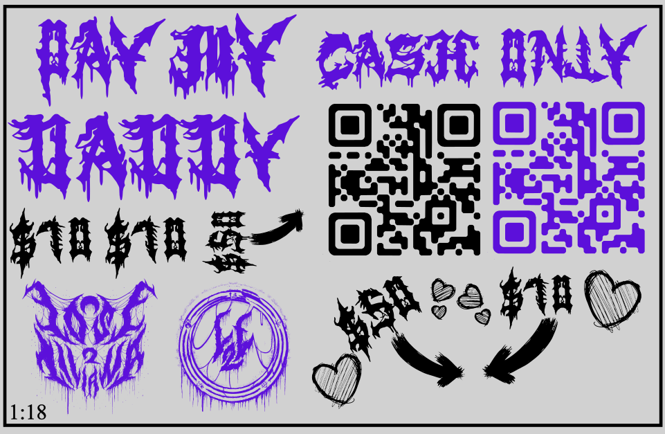 YOUR PAYMENT METHODS | Temp Tattoo Sheet