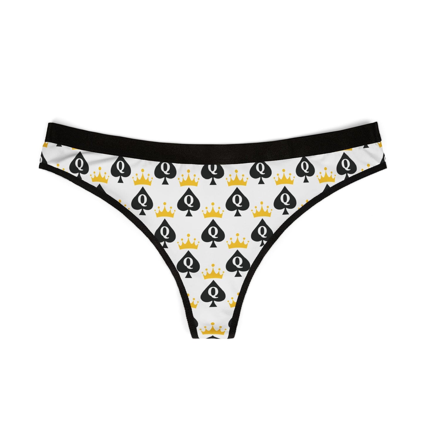 Queen of Spades Panties Flirty & Bold Lingerie Sexy Gift for Her Spade Symbol Underwear Hotwife Lifestyle Inspired