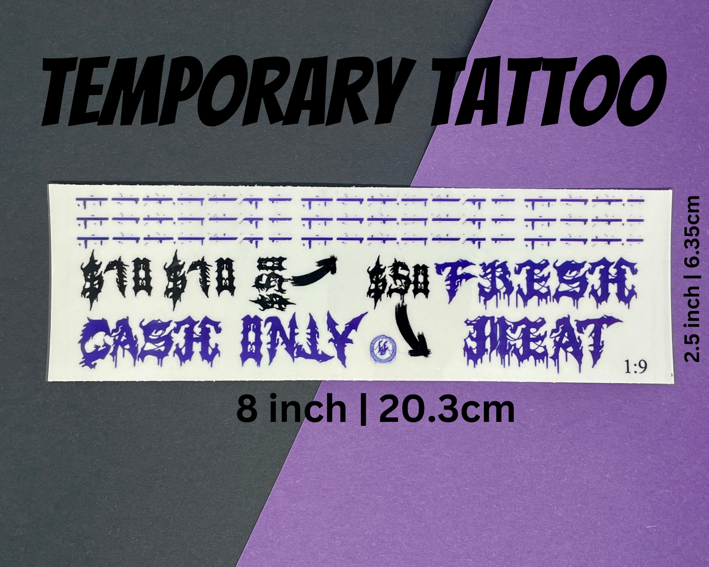 Saw Off | Temp Tattoo Sheet