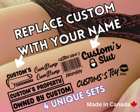 Personalised Adult Temporary tattoos | Series 7