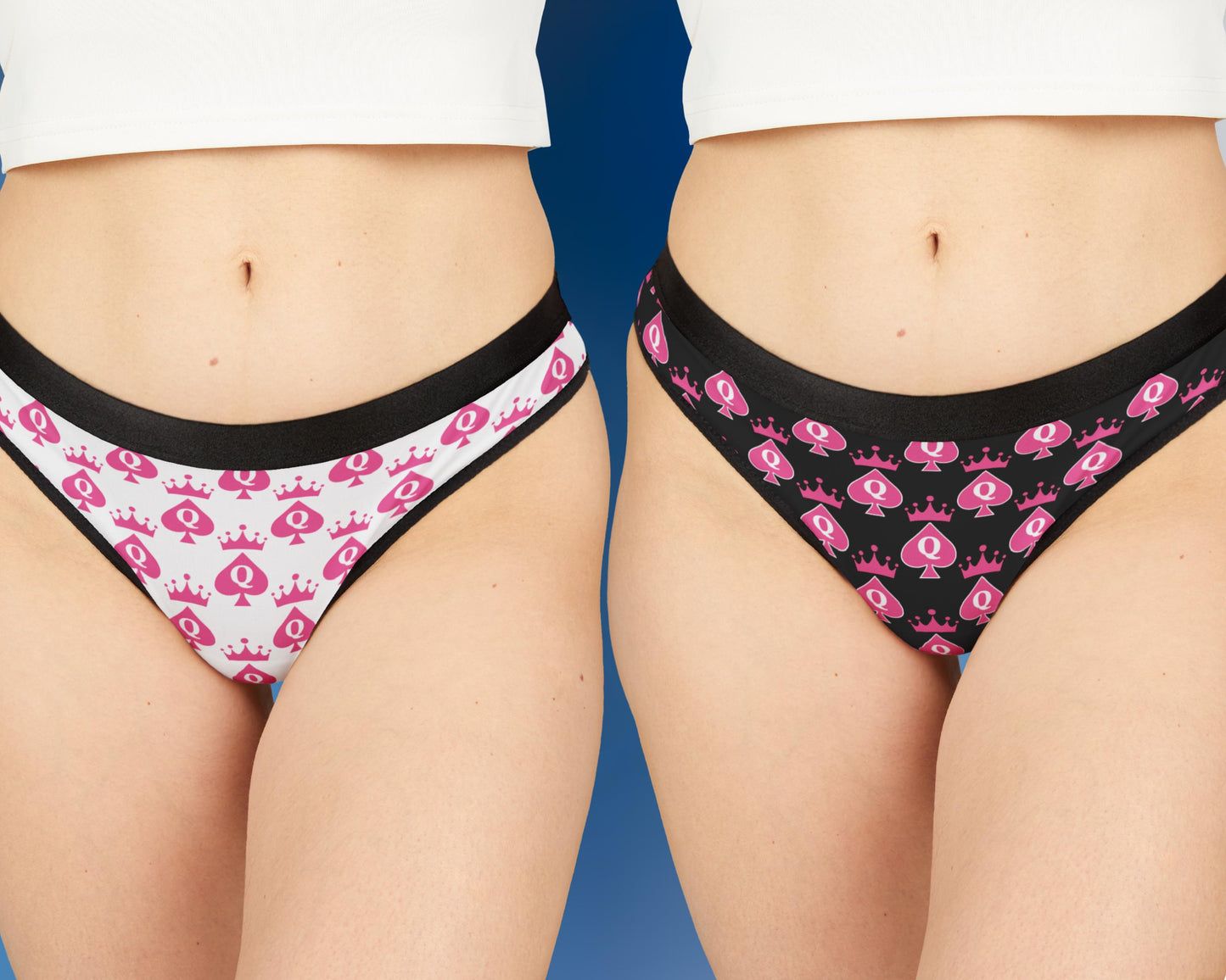 Queen of Spades Panties Flirty & Bold Lingerie Sexy Gift for Her Spade Symbol Underwear Hotwife Lifestyle Inspired