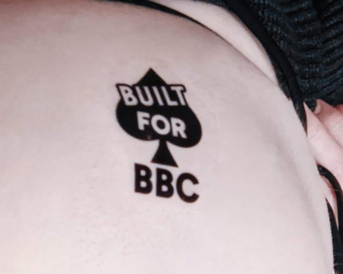 BBC property Temp Tattoo | Queen Of Spades Beta Temporary Tattoo, QOS Tattoo, bnwo, BBC Tattoos, I love bbc built for bbc, snowbunny bbc
