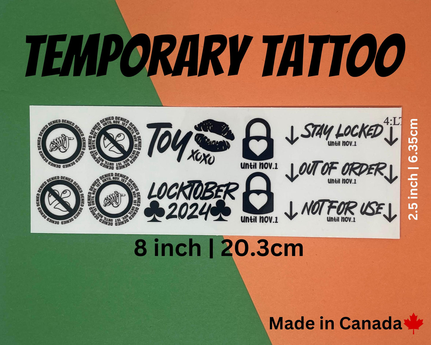 Locktober Temporary Tattoos | 5:LT
