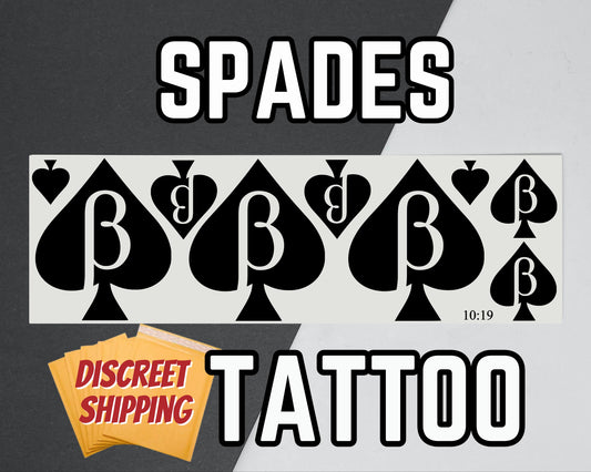 Beta Spades Tattoo Sheet | QOS Tattoo, BNWO, BBC Tattoo