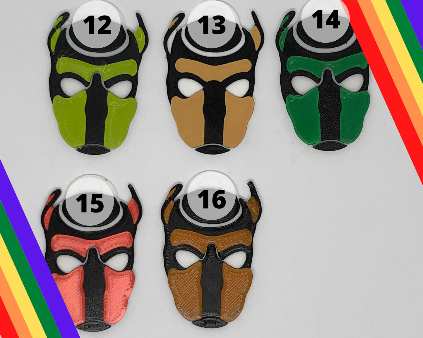 Petplay Pup Mask Tags keychains