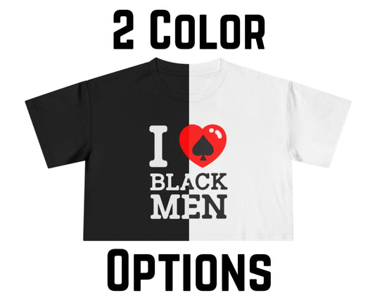 I Love Black Men Crop Top | Qos BBC Queen of spades hotwife cuckold qos clothing cuckold clothing bbc Only Qos Lingerie BBC clothing BNWO