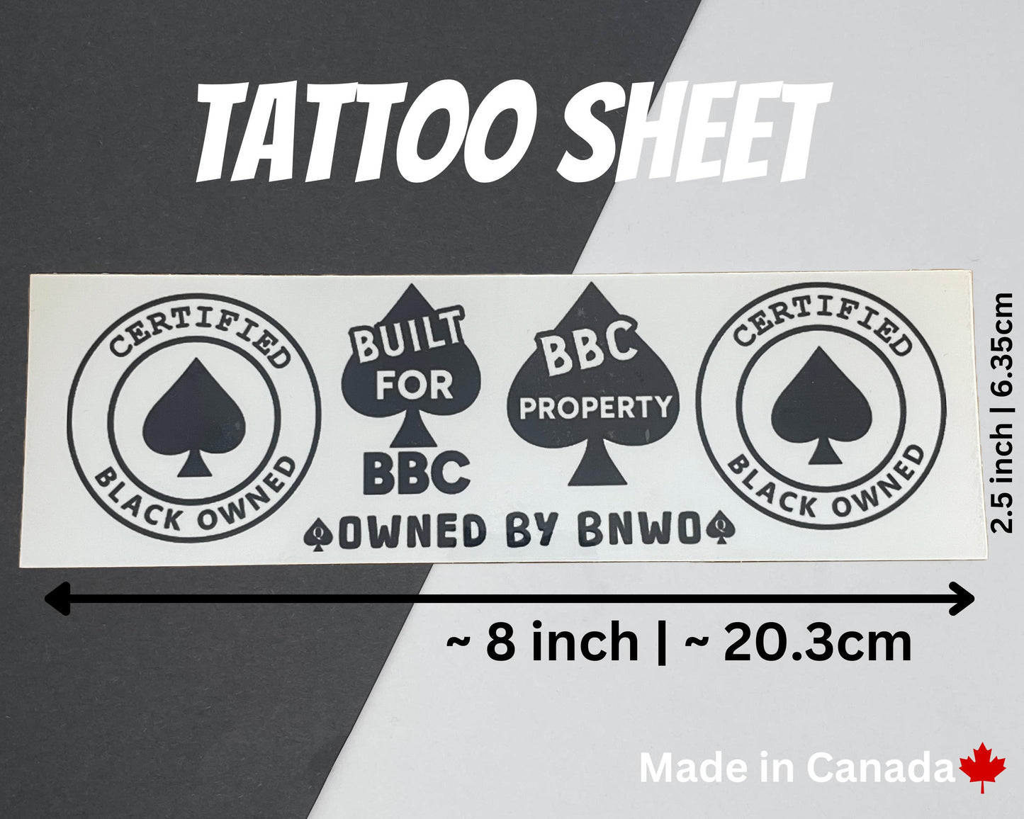 Certified Black Owned Mixed Tattoo Sheets