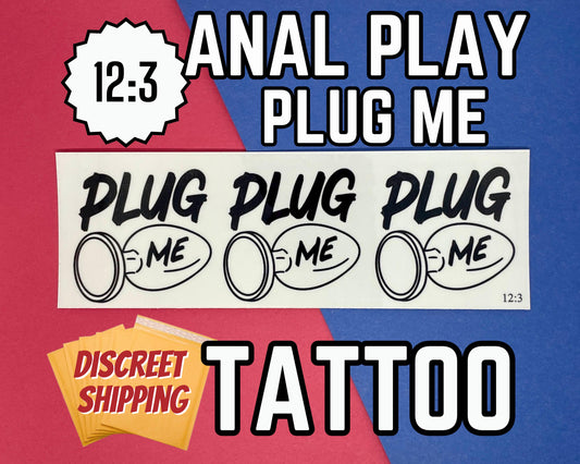 Plug Me Temporary Tattoo Sheet | 12:3