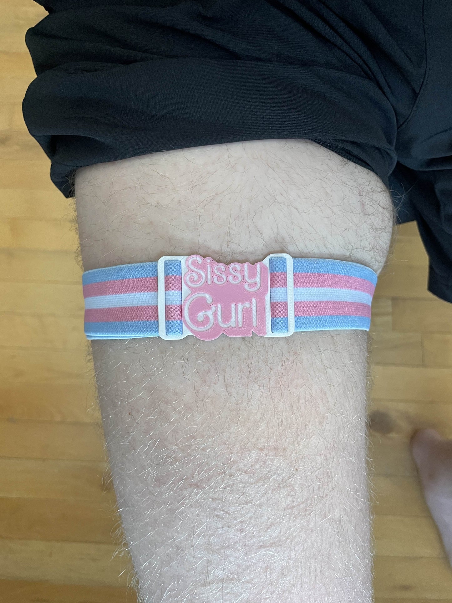 Trans Adjustable Garter Belts