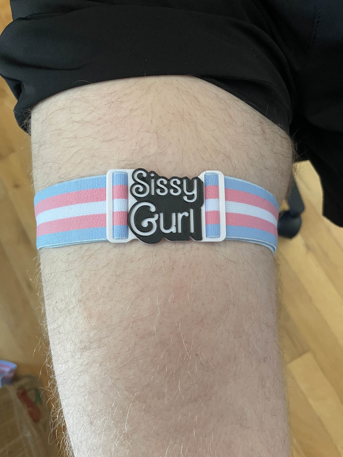 Trans Adjustable Garter Belts