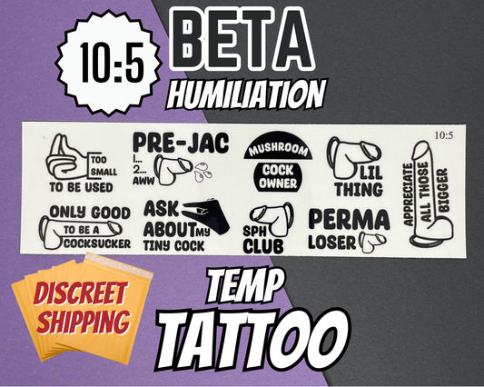 Beta Pre-Jac Temp Tattoos | 10:5