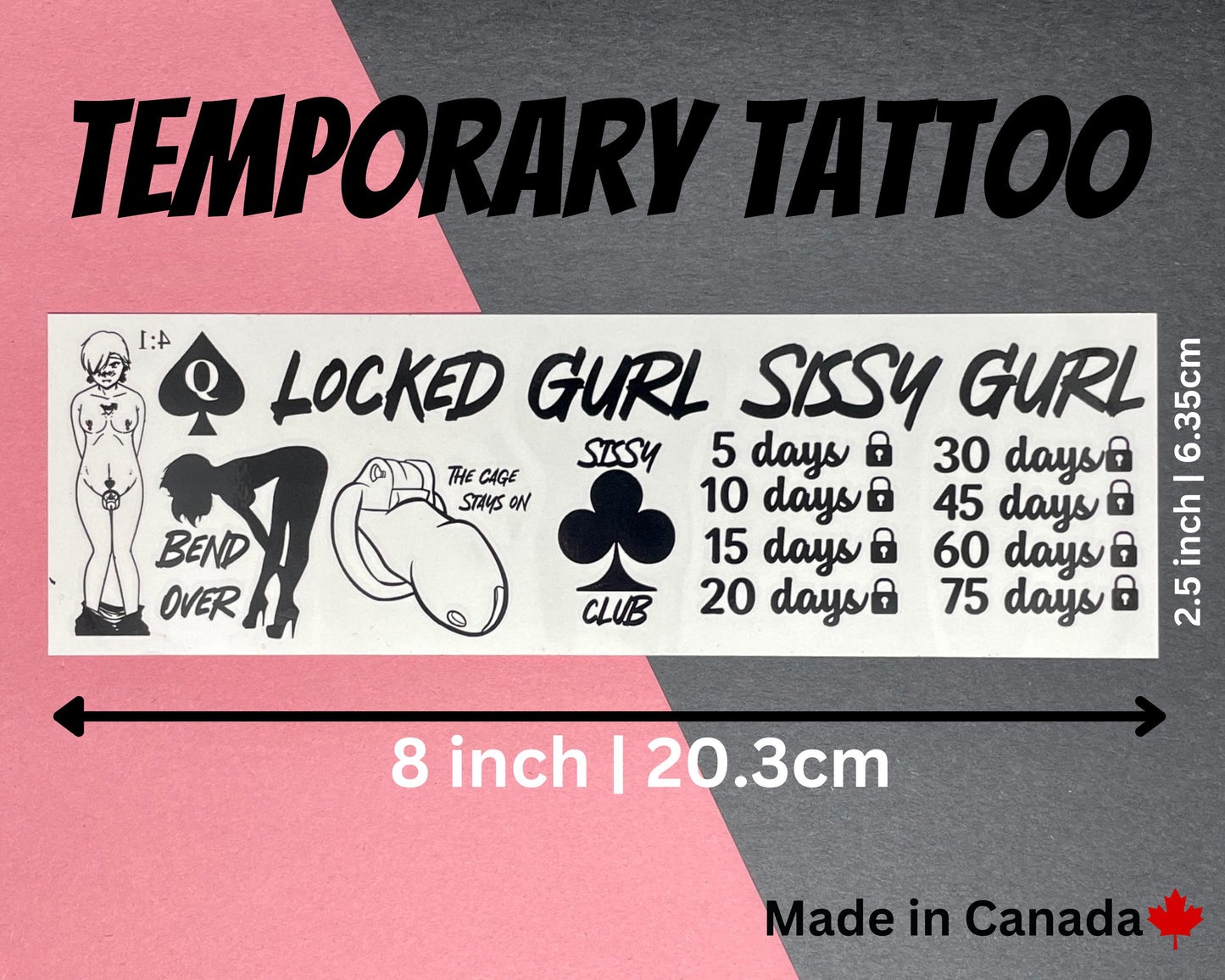 Sissy Tattoo Sheets | bdsm chastity cage sissy gurl Humiliation BDSM Design body art Chastity Tattoos Sissy Tatto Kinkabl