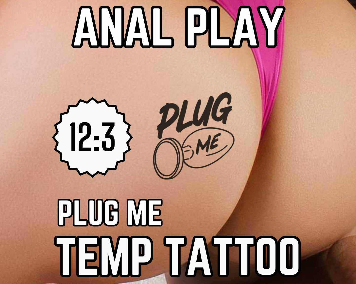 Plug Me Temporary Tattoo Sheet | 12:3