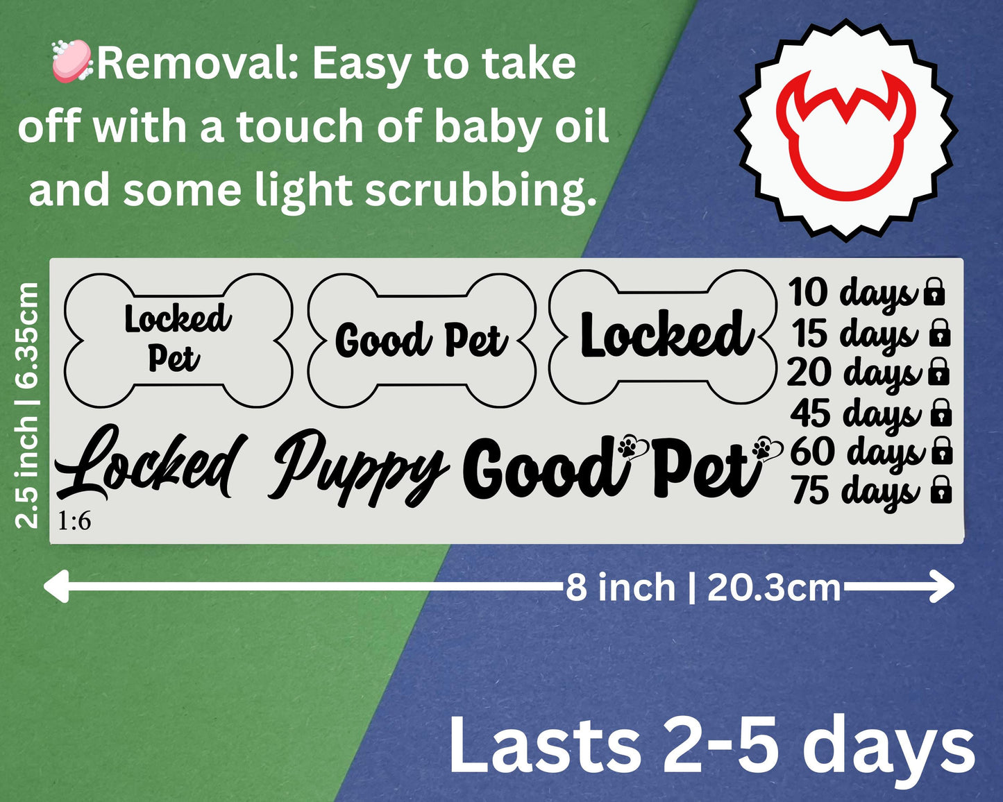 Chastity Pup Play Tattoos | – Puppy Play Pet Play Tattoo Set for Submissive BDSM Roleplay, Good Boy/Girl Praise Decals