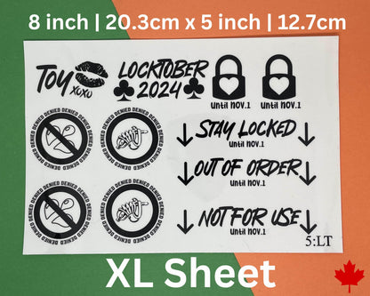 Locktober Temporary Tattoos | 5:LT