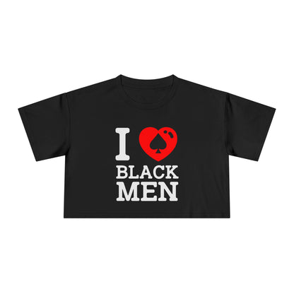 I Love Black Men Crop Top | Qos BBC Queen of spades hotwife cuckold qos clothing cuckold clothing bbc Only Qos Lingerie BBC clothing BNWO