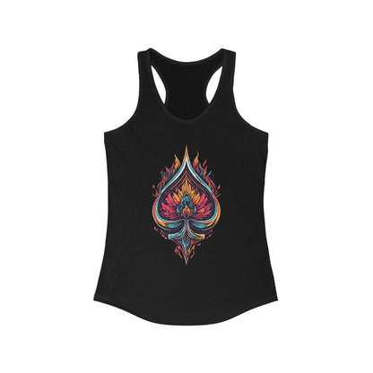 Queen of Spades Flame Tank Top | BDSM Kink Shirt for Women  Findom Domme Submissive Apparel  QOS Cuckold Lifestyle Gear Fetish Pride