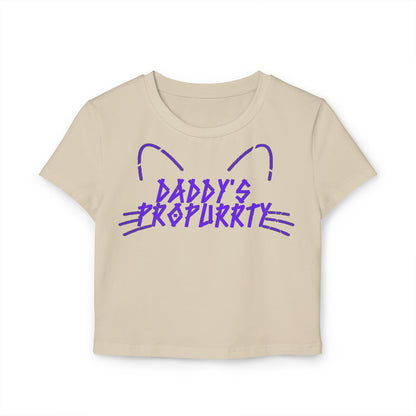 Daddy's Propurrty | Baby Crop Top