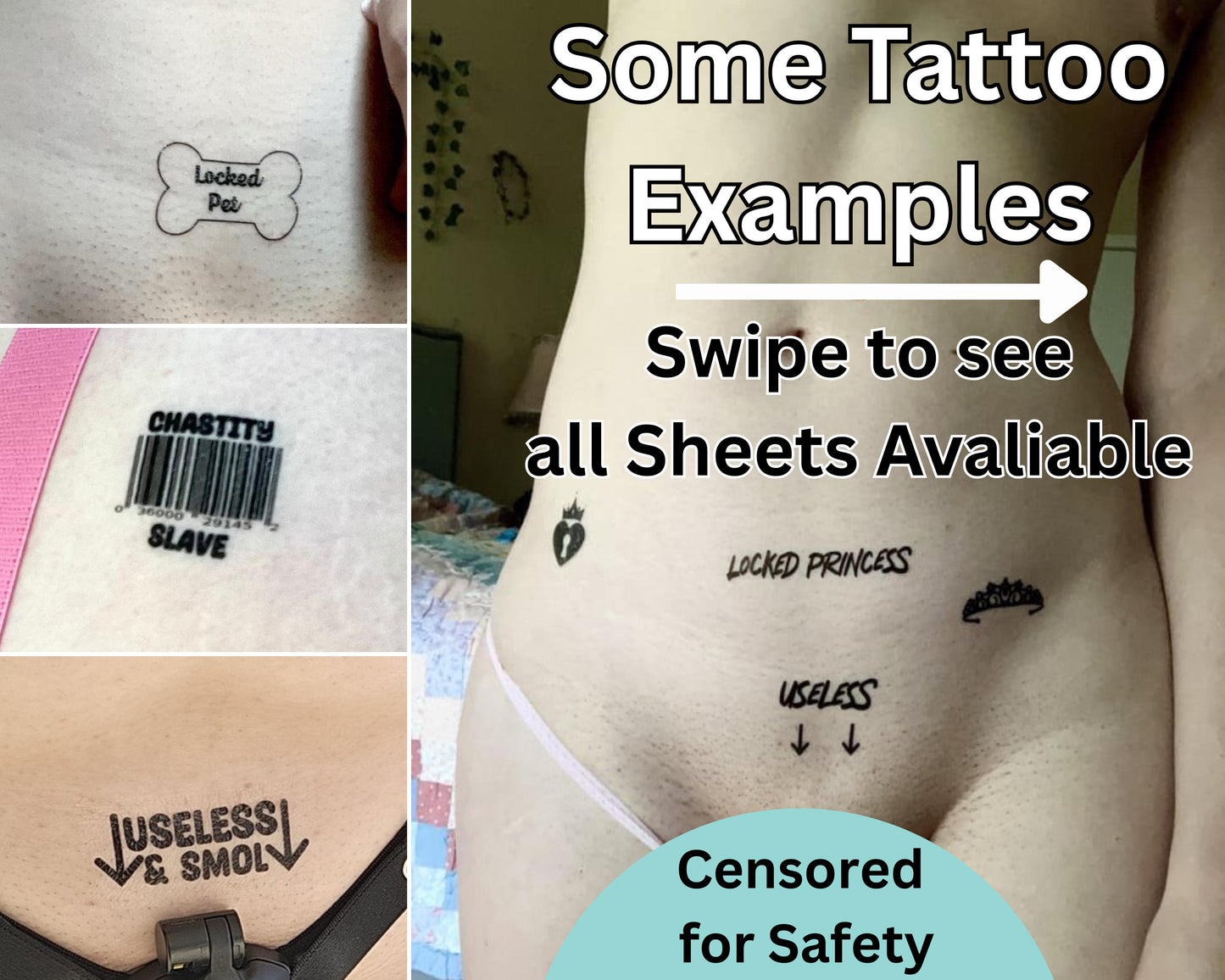 Small Penis Humilation Tattoos | Temp Tattoos SPH temp tattoos Chastity temp Tattoo Sheets,  small penis, tiny dick, small cock, Sexy Tattoo Kinkabl
