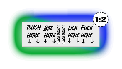 Pup Play Temporary Tattoos 8 Set Options