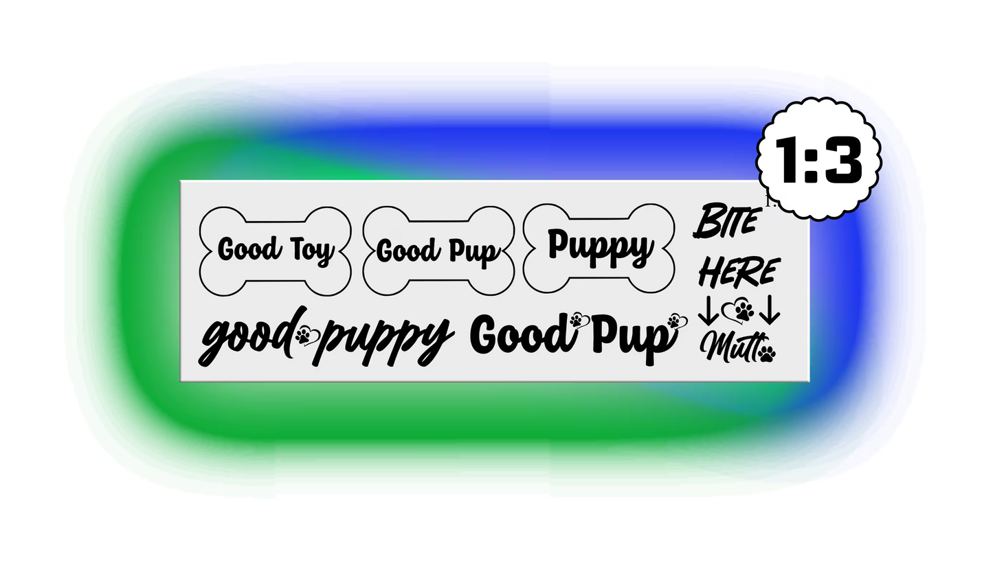 Pup Play Temporary Tattoos 8 Set Options