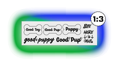 Pup Play Temporary Tattoos 8 Set Options