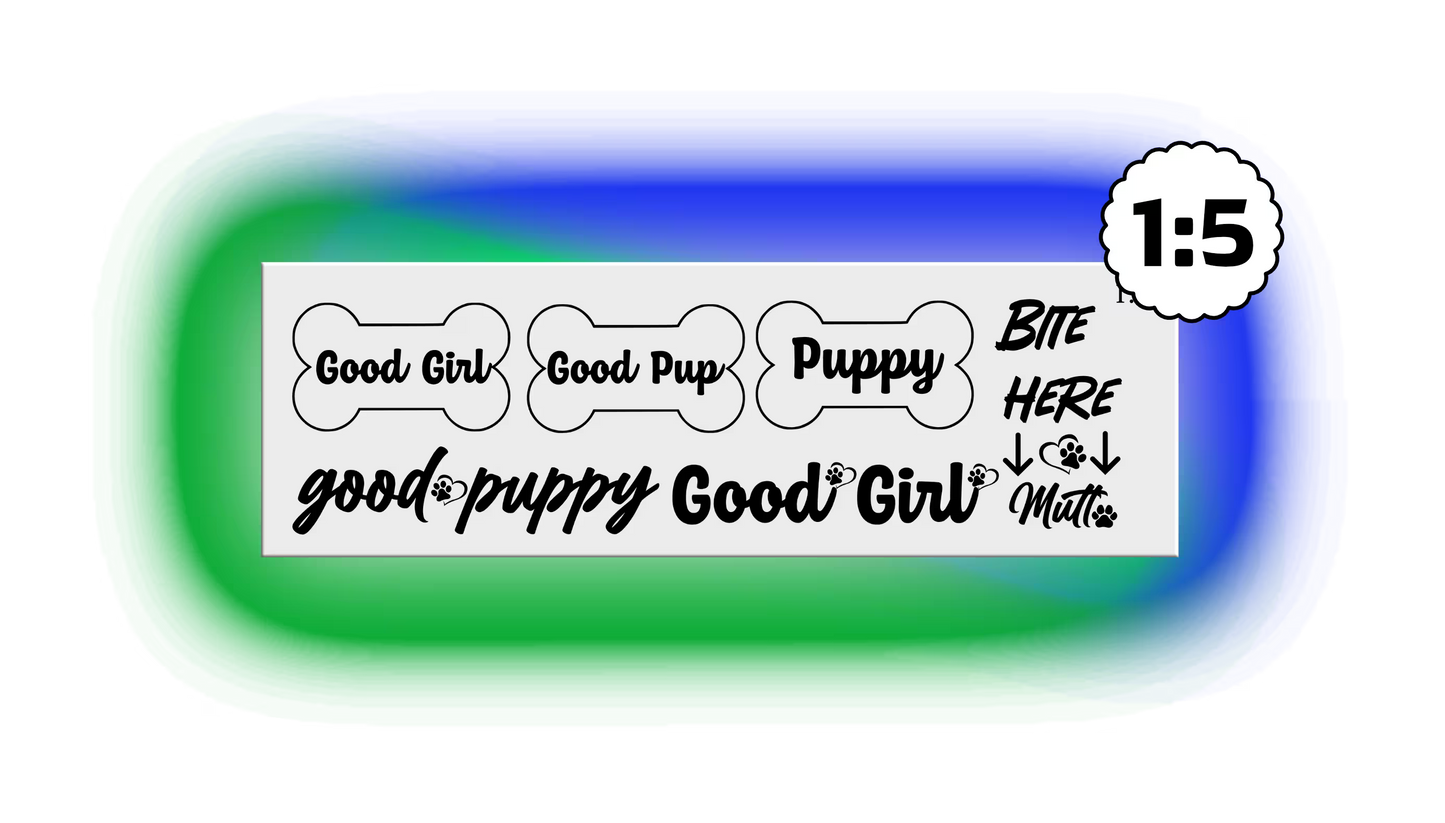 Pup Play Temporary Tattoos 8 Set Options