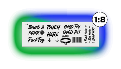 Pup Play Temporary Tattoos 8 Set Options