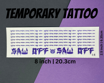 Rape me Use me Break me | Temp Tattoo Sheet