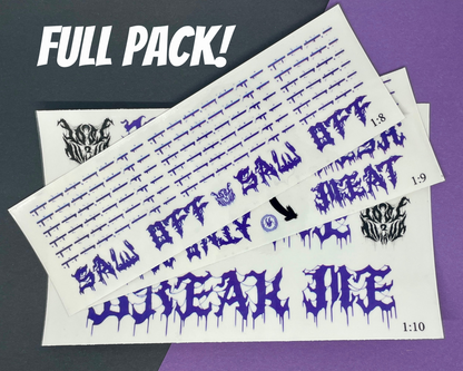 Rape me Use me Break me | Temp Tattoo Sheet