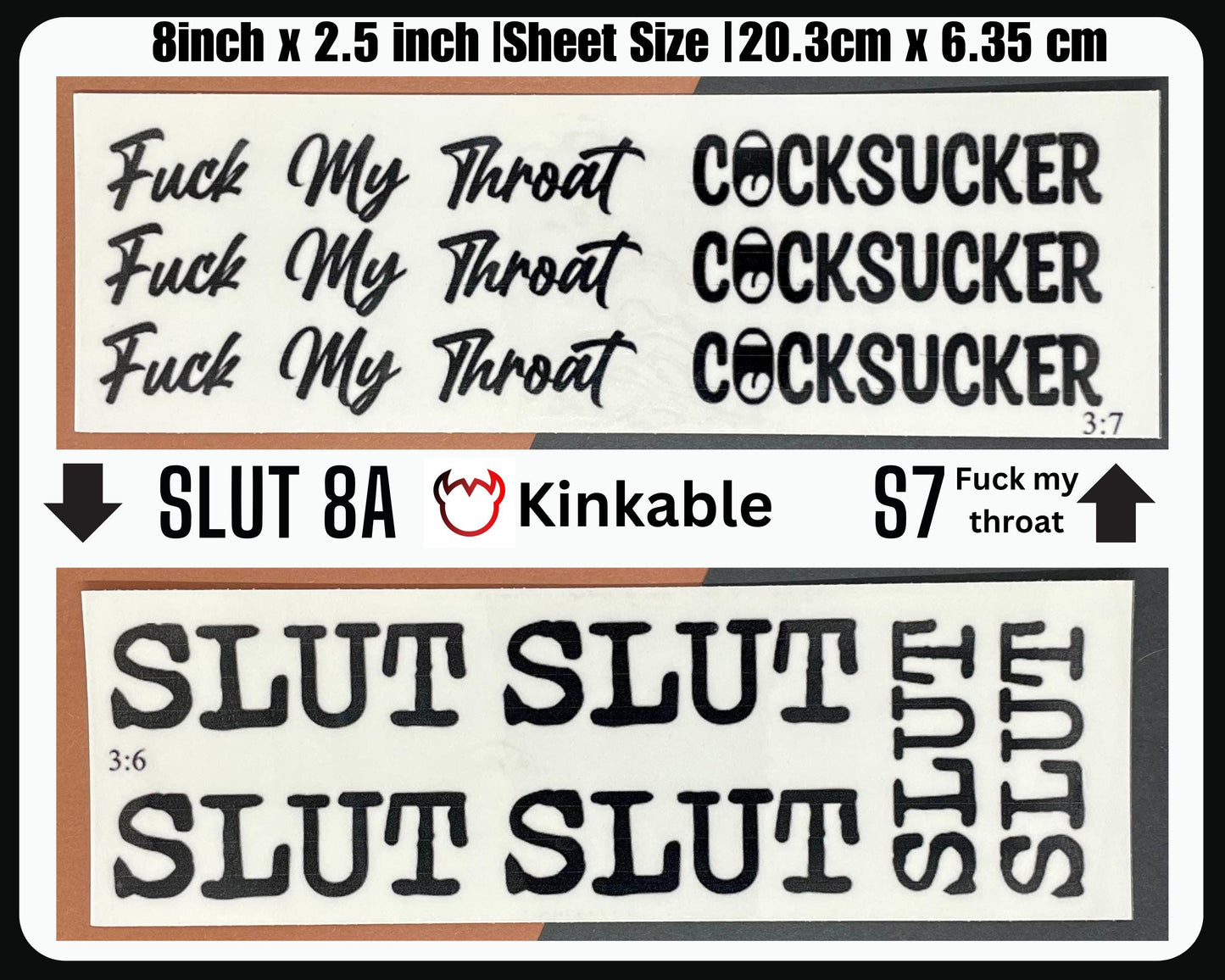Free Use Humiliation Temp tattoos | 3:1