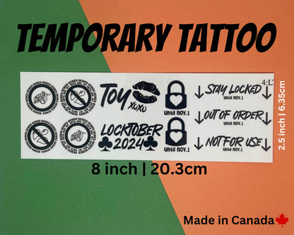 Locktober Temporary Tattoos | 5:LT