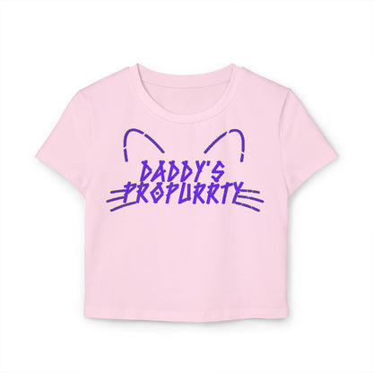 Daddy's Propurrty | Baby Crop Top
