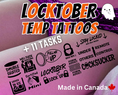 Locktober Temporary Tattoos | 5:LT