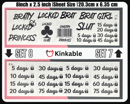 Chastity and Sissy Temporary Tattoos |  bdsm chastity cage sissy gurl Humiliation BDSM Design body art Chastity Tattoos Sissy Tattoo