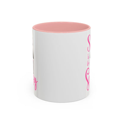 S is for Sissy, Sissy Coffee Mug, Humiliating Girly Coffee Cup, Funny Feminine Tea Mug, Embarrassing Pink Drinkware, Insulting Beverage Mug