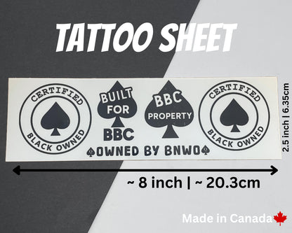 Certified Black Owned Mixed Tattoo Sheets