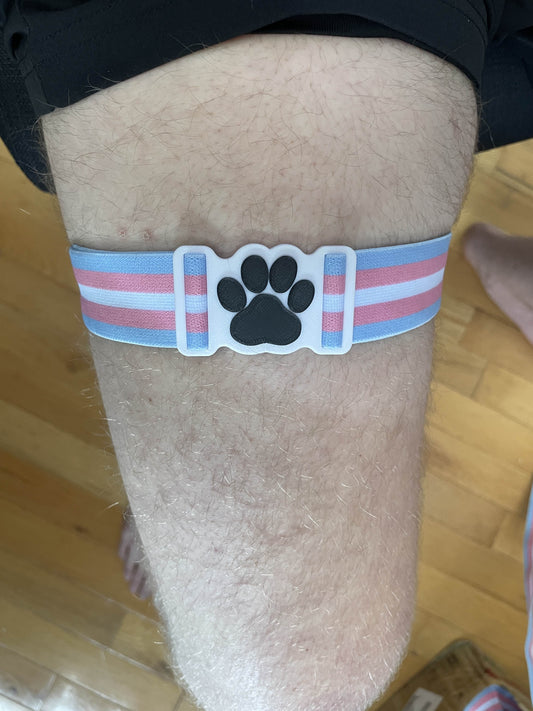 Trans Adjustable Garter Belts