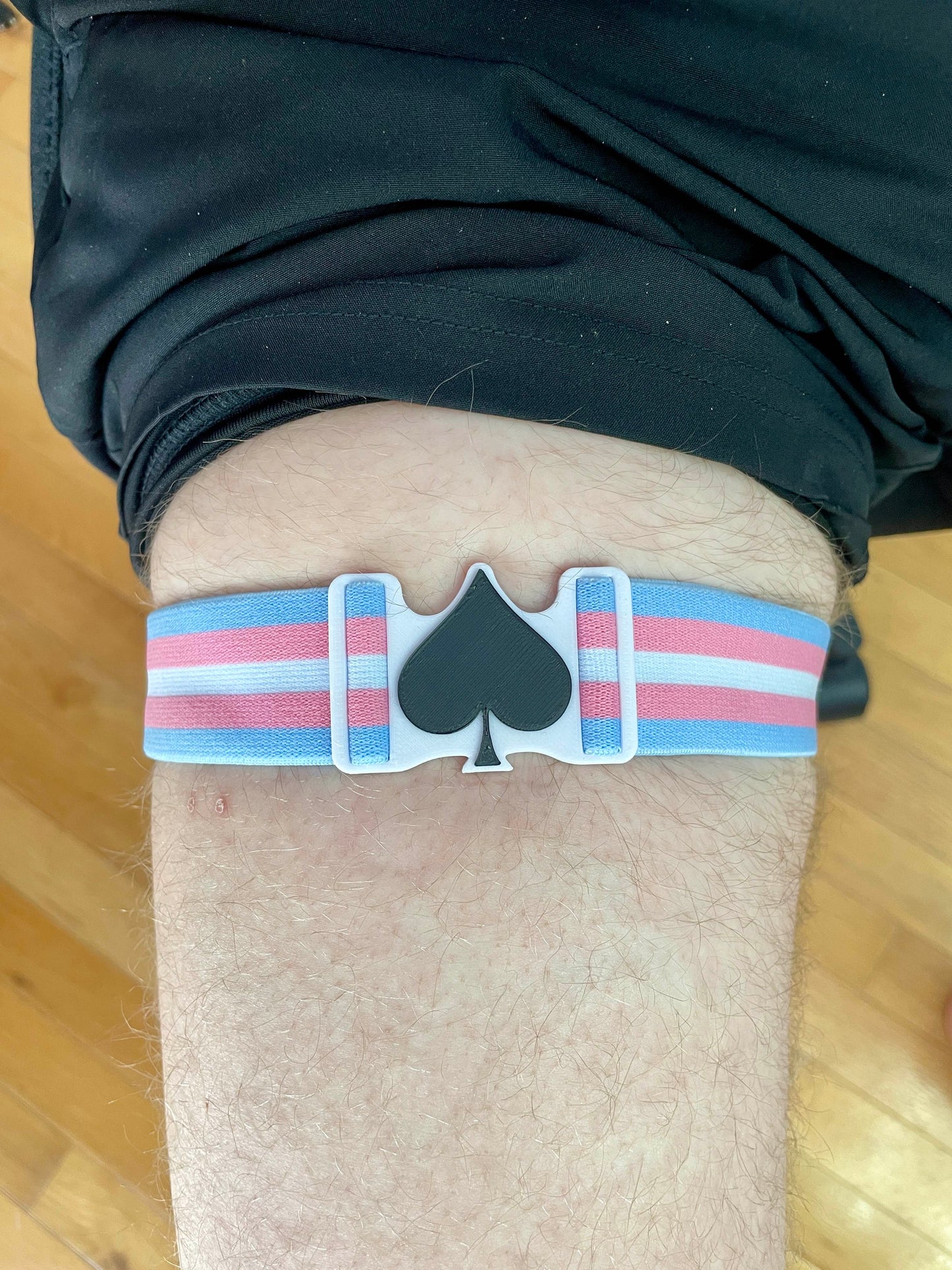 Trans Adjustable Garter Belts
