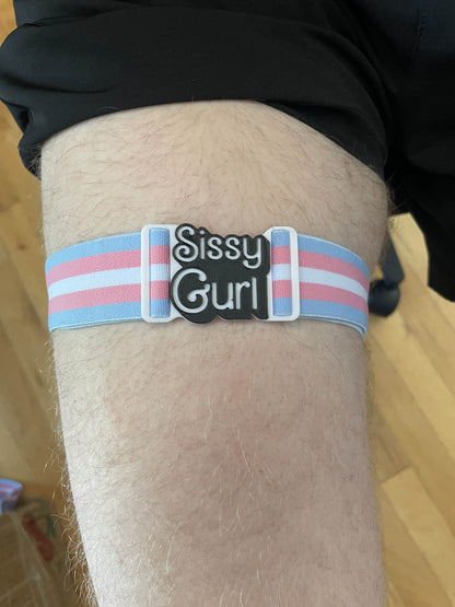 Trans Adjustable Garter Belts