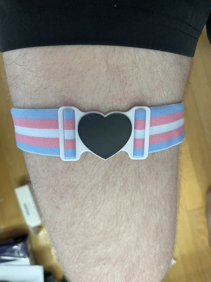 Trans Adjustable Garter Belts