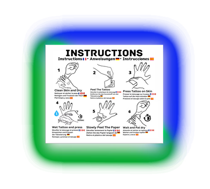 Pup Play Temporary Tattoos 8 Set Options