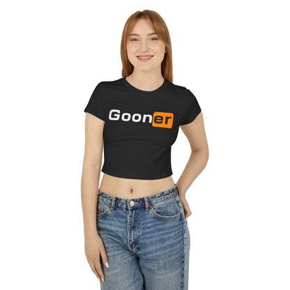 Gooner T-shirt bdsm crop top chastity crop top sissy crop top Goon tshirt BNWO Queen of Spade BETA Humilation