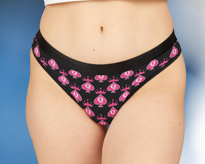 Queen of Spades Panties Flirty & Bold Lingerie  Sexy Gift for Her Spade Symbol Underwear Hotwife Lifestyle Inspired