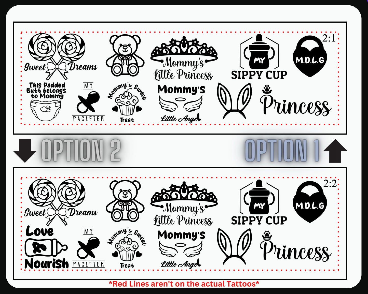 Little Space Temp Tattoos | Series 1