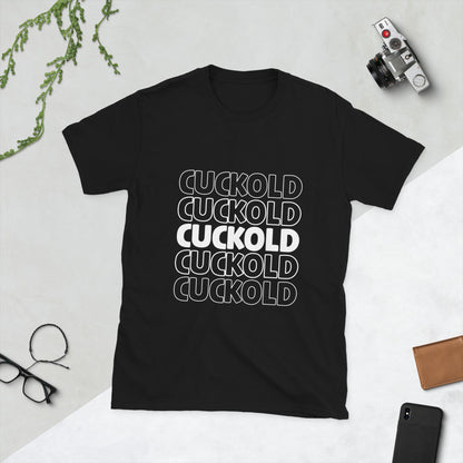 Cuckold T-shirt cuck clothing qos bbc whore tattoo bbc tattoo bnwo sissy clothes cuckold submissive sub queen of spades chastity cage bdsm