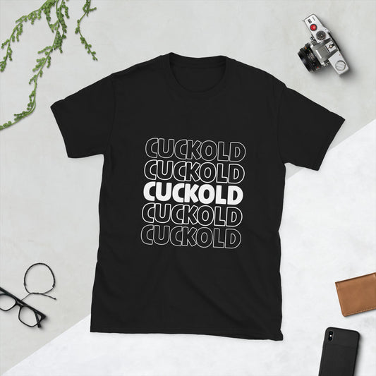 Cuckold T-shirt cuck clothing qos bbc whore tattoo bbc tattoo bnwo sissy clothes cuckold submissive sub queen of spades chastity cage bdsm